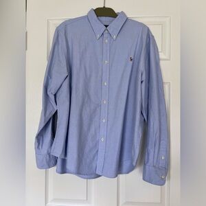 NWOT Women's Polo Ralph Lauren Blue Classic Fit Button Down Shirt